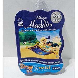 VTech V Smile Smartridge Disney Aladdin Wonders of the World Learning Game
